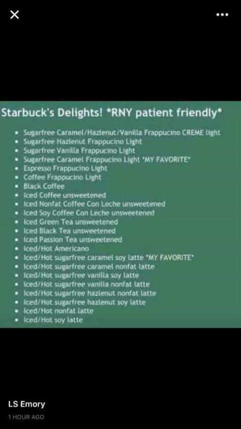 Beverages at Starbucks for Bariactric Pts. Bariatric Eating, At Starbucks, Gluten Free Cheese, Cheese Bread, Black Coffee, Iced Coffee, Sugar Free, Surgery, Caramel