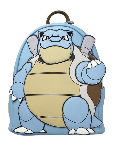 PRICES MAY VARY. Officially Licensed, Retrofacts exclusive! Faux leather with zipper closures, top handle, adjustable straps Womens Fashion Bag For Juniors and Women. Not intended for the use of children under 12 years Measures roughly 10" X 9" X 5" Brand new, officially licensed Pokemon design from Loungefly. Pokemon Blastoise, Cosplay Pokemon, Pokemon Design, Pixel Art Background, Loungefly Bag, Backpacking Packing, Women Bags Fashion, Kids Luggage, Art Background