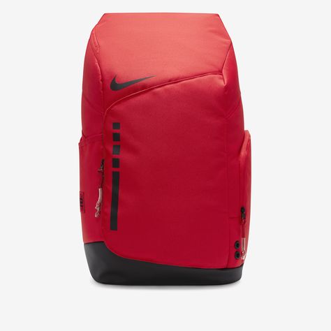 Take your hoops game to the next level. Plenty of storage helps keep your gear organized, from its spacious main compartment to the zippered pockets that store your small essentials. What makes it a slam dunk? A chest strap combined with air units for cushioning on the shoulder straps that provide extra comfort, so it's here to game all day. Nike Elite Bookbag, Nike Elite Bag, Nike Elite Backpack, Glute Workout Women, Elite Backpack, Volleyball Stuff, Basketball Bag, Nike Backpack, School Bag Essentials