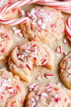 Russian Tea Cookies, Chewy Sugar Cookie, Peppermint Cookie Recipe, Sugar Cookie Dough Recipe, Peppermint Crunch, Holiday Recipies, Cookies For Christmas, Peppermint Sugar Cookies, The Food Charlatan