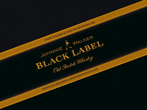 Johnnie Walker black label by ~immortalwolfhunter on deviantART Johnnie Walker Logo, Whisky Black Label, Walker Logo, Whiskey Logo, Johnnie Walker Black Label, Johnny Walker Blue Label, Johnnie Walker Black, Citrus Vodka, Bottle Cake