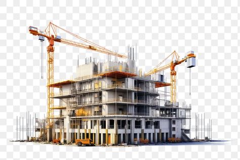 Transportation Architecture, Png Architecture, Graphical Poster, Construction Poster, Building Png, City Transportation, Construction City, Construction Crane, Construction Images