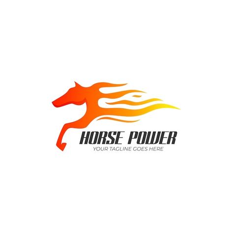 Horse power and fire logo template | Premium Vector #Freepik #vector #logo Horse Power Logo, Sushi Logo, Fire Logo, Power Logo, Colorful Logo Design, House Logo Design, Moon Logo, Real Estate Logo Design, Horse Logo