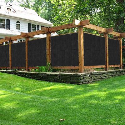 MESH FENCE: Our Heavy-Duty tarps protect anything even in heavy weather. Custom tarpaulins are 100% Weather Resistant. Wind passes through our custom mesh tarps. Close-knit mesh keeps out prying eyes without the hassles of taking down tarps on windy days. Mesh tarps look great on a chain-link fence. Size: 72" H x 120" W x 1" D | Covers & All Heavy Duty Multipurpose Privacy Fence Screen, UV & Weather Resistant for Balcony, Garden, Swimming Pool 72.0 H x 120.0 W x 1.0 D in Green | 72" H x 120" W x Lattice Privacy Fence, Privacy Fence Screen, Fence Screen, Deck Privacy, Country Fences, Front Garden Landscape, Garden Swimming Pool, Fence Screening, Privacy Screen Outdoor