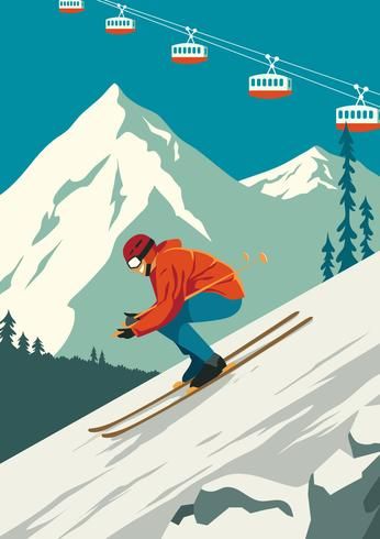 Winter Family Vacations, Arte Jazz, Snowboard Art, Vintage Ski Posters, Apres Ski Party, Ski Art, Ski Mountain, Ski Club, Ski Posters