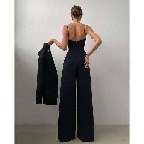 831c2f88a604a07ca94314b56a4921b8desc52710362ri Winter Jumpsuit, Solid Color Jumpsuits, Cami Jumpsuit, Top Jeans, Jumpsuit Elegant, Women Hoodies Sweatshirts, Spring Outfits Casual, Wide Leg Jumpsuit, Mode Style