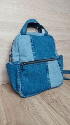 DIY Denim Backpack with zipper and pockets https://youtu.be/UkXMELQ2JPU Jeans Backpack Diy, Diy Jean Backpack, Jean Backpack Pattern, Denim Diy Bag, Diy From Old Jeans, Denim Backpack Diy Old Jeans, Upcycled Denim Bag, Denim Backpack Diy, Backpack Diy Pattern