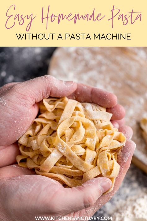 Pasta Recipes Homemade, Homemade Pasta Noodles, Resep Oatmeal, Easy Homemade Pasta, Fresh Pasta Recipes, Pizza Appetizers, Homemade Pasta Recipe, Healty Dinner, Making Pasta