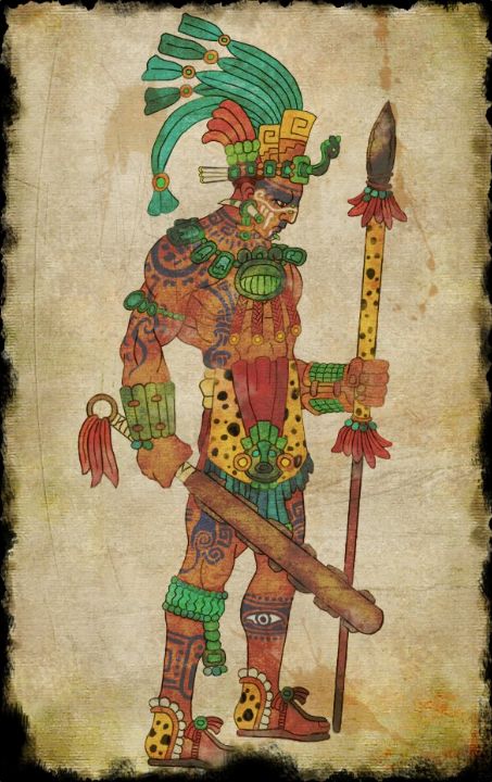 Ancient Mayan Jaguar Warrior Guatemalan Mayan Symbols, Maya Warrior, Mexican History, Art Chicano, Human Sacrifice, Aztec Symbols, Mayan Tattoos, Aztec Tattoo Designs, Maya Civilization