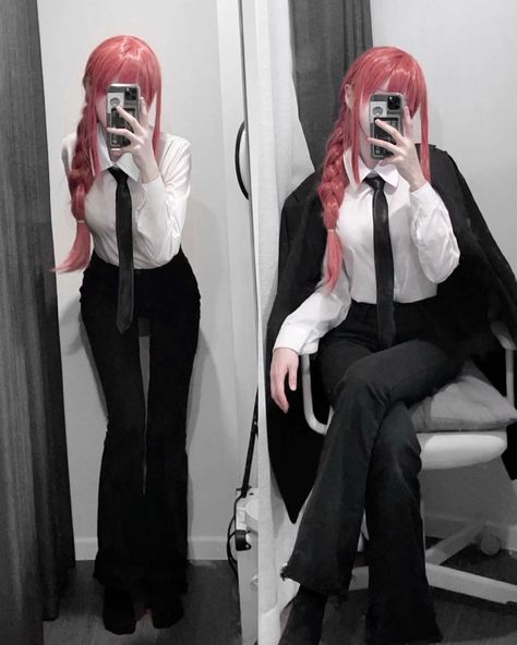 Easy Cosplay Costumes, Simple Cosplay Ideas, Maki Cosplay, Female Cosplay Ideas, Easy Anime Cosplay, Makima Cosplay, Easy Cosplay Ideas, Cosplay For Women, Cosplay Ideas Women