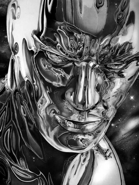 "Silver Surfer" by Cory Smith. (This is in pencil?!) Cory Smith, Silver Surfer Comic, Surfer Art, Tatuaje A Color, Arte Dc Comics, Marvel Comic Books, Marvel Comics Art, Silver Surfer, Comic Book Heroes