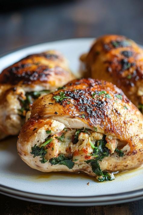 Chicken Deburgo Recipe, 4 Course Meal Ideas Dinners, Stuffed Chicken Recipes Baked Easy, Filled Chicken Breast, Stuffed Chicken Breast Recipes Baked, Stuffed Chicken Breast With Stuffing, Chicken Breast With Stuffing, Chicken Breast Ideas, Baked Stuffed Chicken Breast