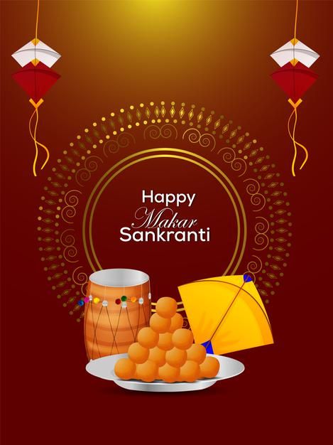 Happy makar sankranti celebration flyer and background. Download it at freepik.com! #Freepik #vector #food #card #celebration #indian Happy Makar Sankranti Photo, Happy Makar Sankranti Background, Maker Sankranti, Happy Sankranti Images, Makar Sankranti Background, Happy Sankranti Wishes, Bhagat Singh Birthday, Makar Sankranti Photo, Makar Sankranti Greetings