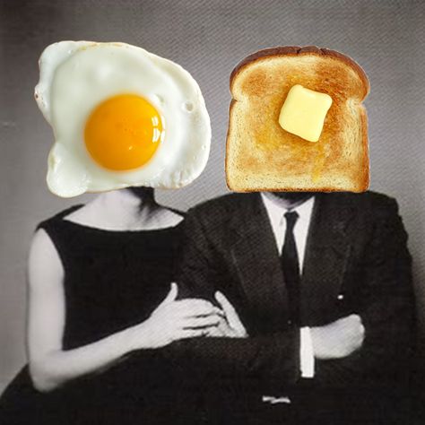 Digital Art Composition, Toast Eggs, Food Collage, Collage Kunst, Journal Sketchbook, Vintage Hipster, Egg Toast, Sketchbook Journaling, Good Morning America