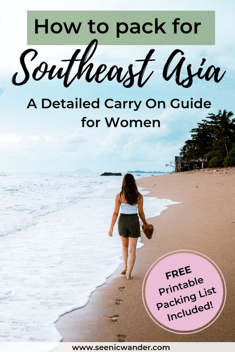 Southeast Asia Travel Outfit, Southeast Asia Packing, Southeast Asia Packing List, Asia Packing List, Asia Travel Outfit, Travel Route, Travel Destinations Asia, Asia Travel Guide, Southeast Asia Travel