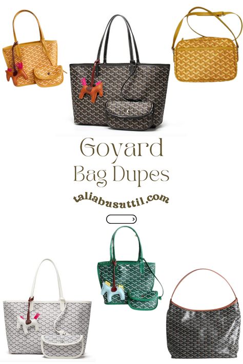 Still in need of a Goyard bag, but don't want to break the bank. I have put a collection together of the top Goyard bag dupes, that are much more affordable. So you can enjoy the designer bag lifestyle but at a much cheaper price. Goyard Crossbody Bag, Simple Black Outfits, Goyard Tote Bag, Goyard Tote, Goyard Bag, Small Clutch, Side Bags, Small Tote, Leather Travel