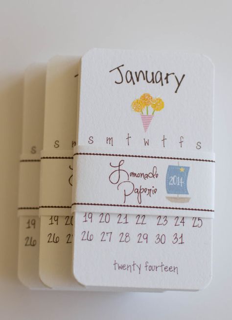 My fave!   Sweet Mini Calendar 2014 by lemonadepaperie on Etsy, $8.00 Mini Calendar Ideas, Ideas New Year, Paper Calendar, Small Calendar, Make Your Own Calendar, Creative Calendar, 달력 디자인, Desk Organization Diy, New Year Resolution