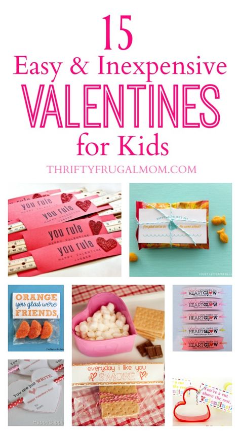 A super fun collection of cheap and easy Valentines for kids- includes both food and non-food ideas! Easy Cheap Valentines Gifts, Cheap Diy Valentines For Kids, Bookmark Valentines For Kids, Cheap Valentines Day Ideas For Kids, Easy Homemade Valentines For Kids, Cheap Valentines Ideas For Kids, Homemade Valentines For Kids, Homemade Valentines Gifts, Easy Homemade Valentines