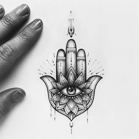 Bold Hamsa Tattoo Flash Set Hamza Tattoo Design, Hamza Hand Tattoo, Astronomical Tattoo, Fatima Tattoo, Fairy Tale Tattoo, Hamsa Hand Tattoo, Third Eye Tattoos, Cyberpunk Tattoo, Hamsa Tattoo