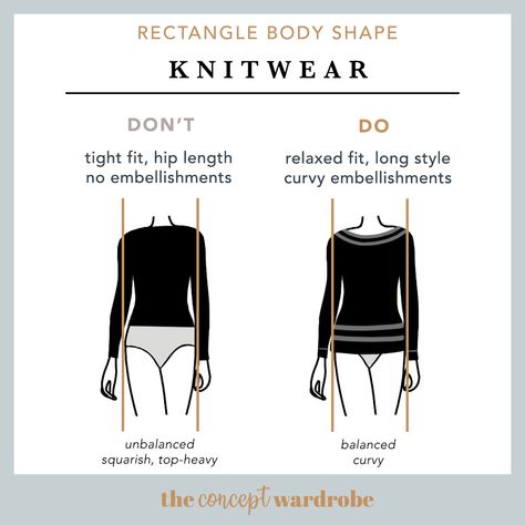 Rectangle body shape | the concept wardrobe