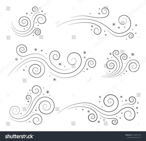 Snow Wind Flying Snowflakes Image Windy Stock Vector (Royalty Free) 1542877757 | Shutterstock Christmas illustration #christmasillustration Christmas illustrations #christmasillustrations #christmas #illustration #illustrations Merry christmas #merrychristmas  11.236 Winter Designs Drawing, Wind Drawing Simple, Snow Doodles Winter, Wind Design Art, Wind Line Art, Winter Card Design, Snowflake Doodles Simple, Snow Art Drawing, Winter Doodles Easy