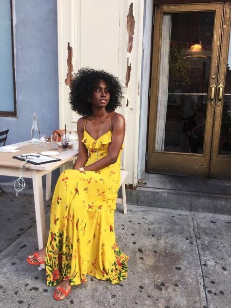 Amani is an orphaned heiress who's spent most of her life raising her… #fanfiction Fanfiction #amreading #books #wattpad New Classic, Mode Style, Trendy Dresses, Black Is Beautiful, Mykonos, Outfits Casuales, Yellow Dress, Look Fashion, Summer Style