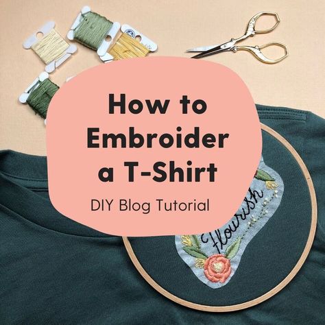 Hand Embroidered Clothes Diy, How To Embroider, Diy Embroidered Sweatshirt, Hand Embroidered Shirt, Diy Hand Embroidery, Embroidery Tshirt, Diy Sweatshirt, Hand Embroidery Tutorial, Embroidery On Clothes