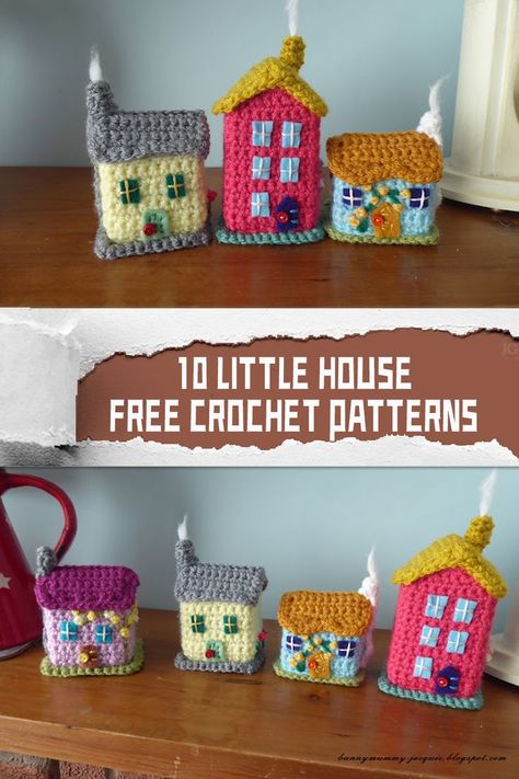 These Little House creations transcend their physical form, becoming symbols of the joy that crochet brings into our lives #freecrochetpatterns Crochet Pot Holders Free Pattern, Crochet Toys Free Patterns, Chicken Scratch Embroidery, Holiday Knits, Crochet Fairy, String Crafts, Crochet Fall, Holiday Crochet, 3d Christmas