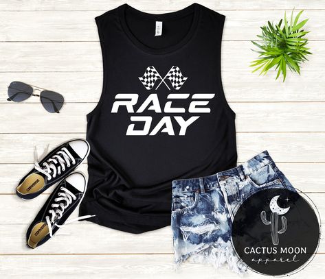 Go Kart Racing, Race Day Outfits, Sprint Car, Track Racing, Kart Racing, Everyday Quotes, Cute Shirt Designs, Indy 500, Ladies Shirts