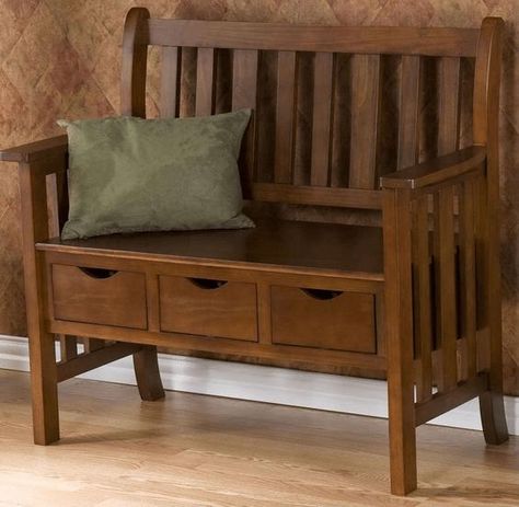 Oak Storage Bench, Country Bench, Foyer Bench, Mission Style Furniture, Furnitur Ruang Keluarga, Headboard Bench, Mission Furniture, Craftsman Furniture, Oak Bench