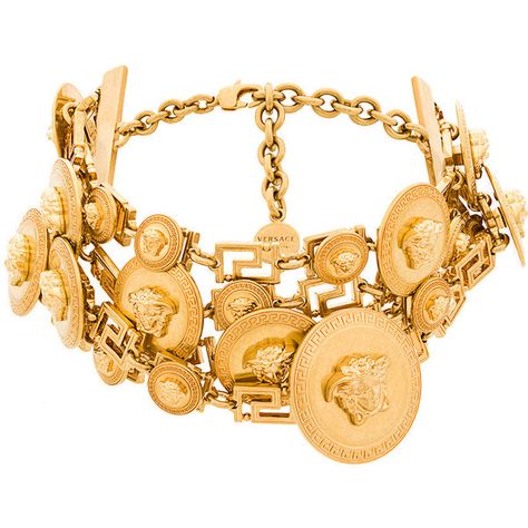 Versace Medusa cornici choker (4 200 BGN) ❤ liked on Polyvore featuring jewelry, necklaces, metallic, choker necklaces, coin chain necklace, bear necklace, metal choker and gold tone chain necklace Coin Chain Necklace, Versace Necklace, Metal Choker Necklace, Metal Choker, Versace Jewelry, Bear Necklace, Charm Necklaces, Chain Choker Necklace, Diamonds And Gold