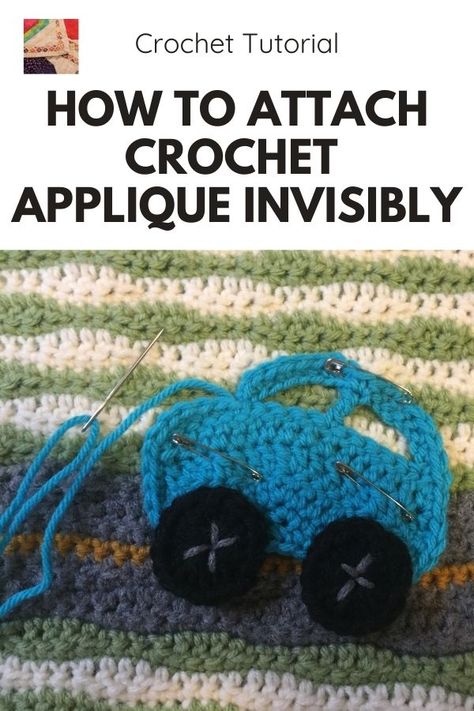 How to Attach A Crochet Applique Invisibly | Needlepointers.com Attaching Crochet Pieces, Learn Knitting, Free Applique Patterns, Crochet Blouses, Crochet Applique Patterns Free, Crochet Appliques, Crochet Pieces, Crochet Embellishments, Invisible Stitch