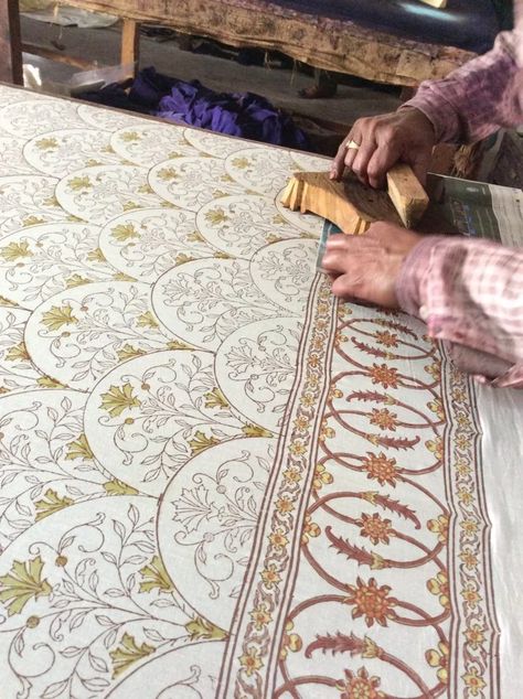 Block Printing: The Heritage Craft of Indian Block Printing On Fabric Block Printing On Fabric, Indian Block Printing, Indian Textile Design, Indian Block Print Fabric, Block Printed Textiles, Block Painting, Textile Prints Design, Indian Patterns, Wood Block Printing