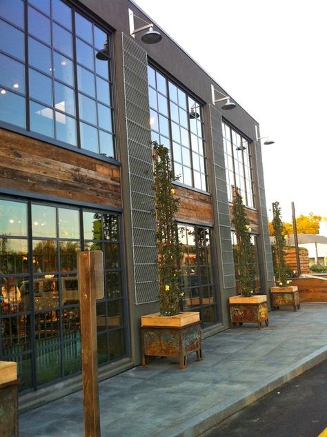 Rooftop Bar Design, Office Space Decor, Metal Building Designs, Salford City, Commercial Design Exterior, Factory Architecture, Warehouse Design, Storefront Design, Barn Renovation