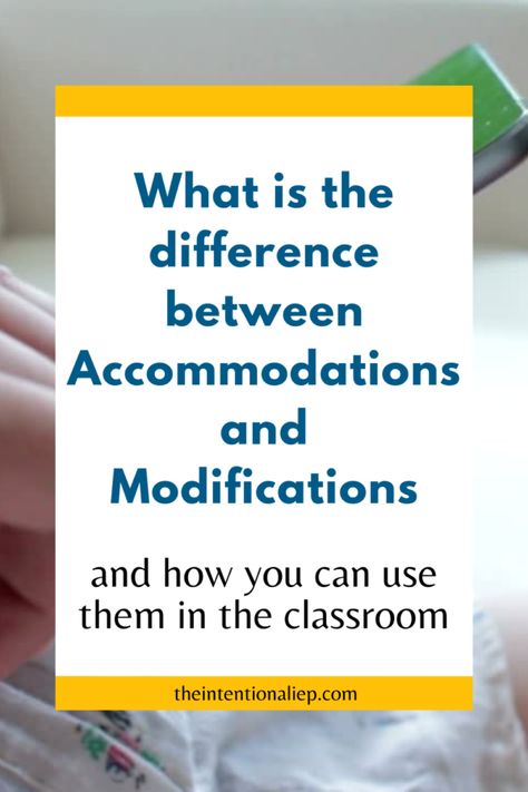 Accommodations Vs Modifications, Accommodations And Modifications, Iep Accommodations For Middle School, 504 Accommodations, Special Education Accommodations, Iep Meeting Checklist, Iep Binder, Special Needs Parents, Bee Ideas