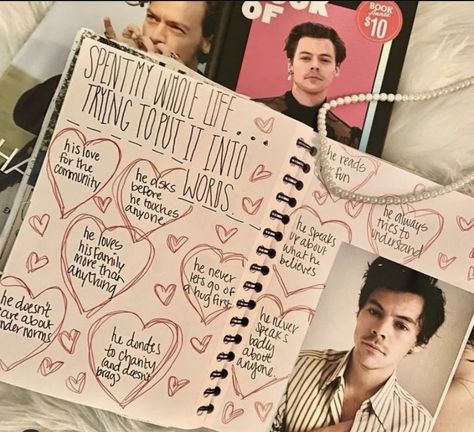 Angel Baby Boy, Music Journal, Pretty Journals, Art Journal Therapy, Bullet Journal Notebook, Journal Inspo, Journal Aesthetic, Fan Girl, Journal Diary