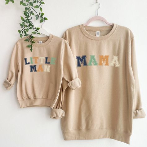 Mama And Me Shirts, Mommy Son Outfits, Personalized Travel Bag, Mommy And Son, New Baby Announcements, Matching Sweatshirts, Mama Style, Matching Swimwear, Mama Shirt