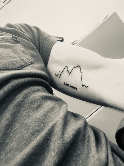 Patagonia Tattoo, Outdoor Tattoo, Minimalist Men, Minimalist Tattoo, New Tattoos, Triangle Tattoo, Patagonia, Alaska, Tattoos