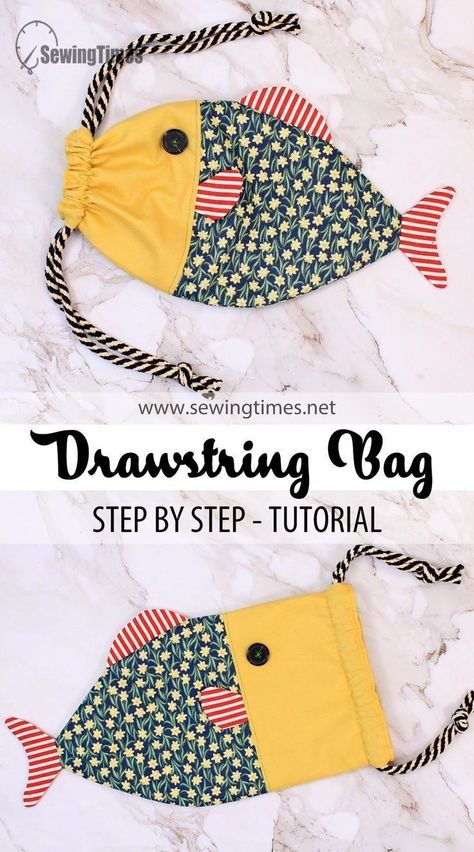 Diy Sy, Sewing Machine Projects, Drawing Bag, Fabric Christmas Ornaments Diy, Sew Ins, Christmas Ornaments Diy, Fish In A Bag, Sewing Projects For Kids, Small Sewing Projects