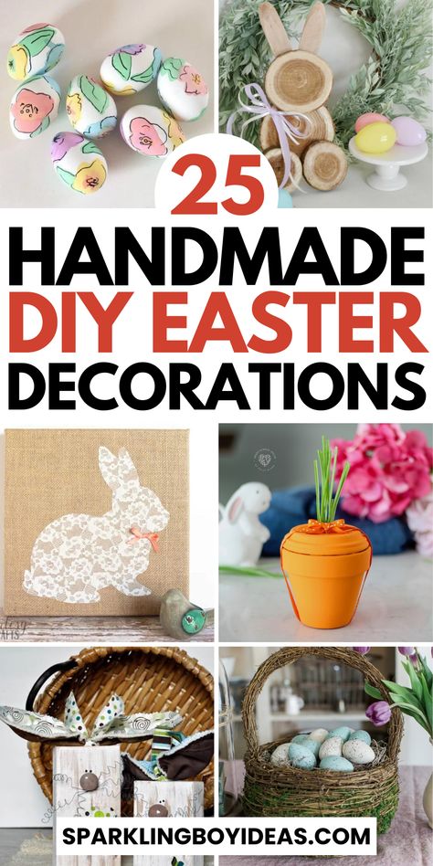 Unlock the joy of the season with these DIY Easter decorations. From DIY Easter egg decorating ideas to rustic Easter decor, discover easter craft projects for every skill level. Create fun Easter bunny crafts with the kids, or design elegant Easter table settings with our DIY easter centerpieces. Our eco-friendly Easter crafts and easter wreaths are perfect for adding a personal touch. Make your own Easter basket ideas and outdoor easter decorations to celebrate this season of the year. Kids Easter Table Decor, Easter Crafts Dollar Tree, Easter Candy Ideas, Easter Recipes Ideas, Seasons Decorations, Easter Centerpieces Diy, Springtime Crafts, Creative Easter Baskets, Rustic Easter