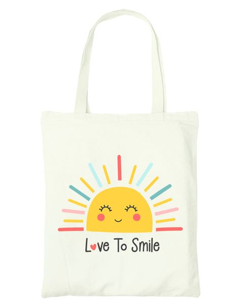 PRICES MAY VARY. Cotton Imported CUTE HAPPY SUN DESIGN - Our canvas tote bags with happy sun print will be a great fun for your life; it can be used as a mother tote bag, utility tote bag, grocery shopping bag, beach tote bag, book tote bag, teacher tote, college or laptop bag BEST SIZE - Our medium tote bag for women are lightweight with a size of ~16X14'' and long handles for heavy duty shoulder carrying, can take staff like a tablet, laptop, phone, book, diaper, makeup, etc STURDY CLOTH - Our Decorated Tote Bags, Bridal Shower Gift Bags, Inspirational Gifts For Women, Baggu Bags, Teacher Book, Utility Tote Bag, Christian Tote Bags, Bible Bag, Diy Tote