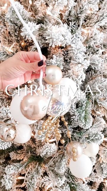 Adding Ornaments To Christmas Tree, Christmas Ornaments Balls Ideas, Christmas Tree Ideas Cluster Ornaments, Diy Letter Christmas Ornaments, Hanging Ornaments On Christmas Tree, How To Do Ornament Clusters, How To Bundle Ornaments, Christmas Ornament Ball Clusters, Clustered Christmas Balls