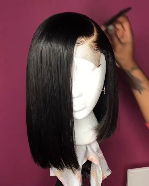 Free Shipping 4x4 Closure Bob Wig With Pre Plucked Hairline Straight Jesvia Hair [Video] [Video] | Hair styles, Short hair styles, Wholesale human hair Hair Diamonds, Longbob Hair, Parting Hair, Wig Collection, 2023 Hair, Hair Twist, Twist Styles, Beautiful Wigs, Peinados Fáciles Para Cabello Corto