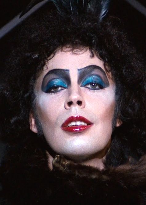 Dr Frank N Furter Makeup, Dr Frankenfurter Make Up, Rocky Horror Makeup Looks, Rocky Horror Show Makeup, Rocky Horror Picture Show Inspired Makeup, Dr Frankenfurter Cosplay, Real Clown Makeup, Rocky Horror Picture Show Makeup Ideas, Dr Frankenfurter Makeup