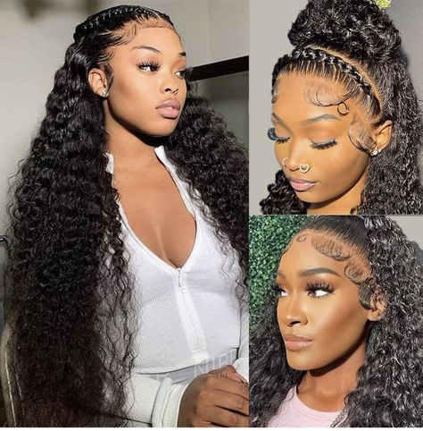 Water Wave Lace Front Wigs Human Hair 13×4 Lace Frontal Human Hair Wigs for Black Women Brazilian Virgin Human Hair Wigs Pre Plucked with Baby Hair Natural Color 150% Denisty 22 Inch #ad #amazon #wigsforsale #beauty #hair #blackhairstyles #deals #hotdeals #explore #explorepage #amazonaffiliatelink Curly Lace Frontal, Full Lace Front Wigs, Blonde Lace Front Wigs, Short Hair Wigs, Lace Front Wigs Human Hair, Wave Wig, Curly Human Hair Wig, Ombre Wigs, Remy Human Hair Extensions