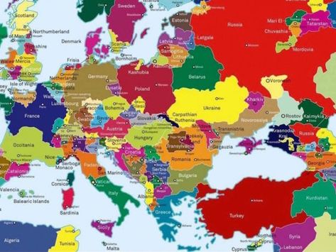 Mapped: What Europe would look like if all secessionist movements succeeded Map Quiz, Geography Quiz, Imaginary Maps, Nation State, Online Quiz, Europe Map, Alternate History, European History, Illustrated Map