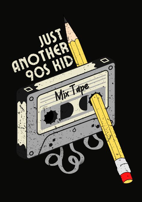 Being a 90s kid myself this art brings back a lot of memories from creating mixtapes of our favorite songs and rewriting them after a few months until the cassette is no more working. Oh, so 90s! This art is for all my love for the 90s. Buy this art translated onto a lot of products to choose from. :D 90s Mixtape Aesthetic, 1990s Posters, 90s Poster Aesthetic, 90s Prints, Apartment Wallpaper, Poster 90s, Tshirt Prints, 90s Art, 90s Party