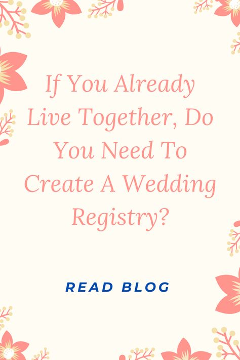 Why Cohabiting Couples need a #Wedding Registry In today’s world, most couples live together before getting married. They may already have their pots and pans and other household items and sometimes duplicate’s.  It is time to rethink the concept of registries. Here are some perfect reasons to have a registry. #weddingregistry #planmywedding #weddinggiftideas #weddinggifts Couples Living Together, Older Couple Wedding, Wedding Registry Ideas, Before Getting Married, Registry Ideas, Live Together, Living Together, Plan My Wedding, Ideas For Couples