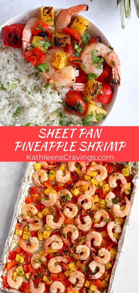 One Sheet Shrimp, Shrimp With Peppers And Pineapple, Polynesian Shrimp Recipes, Peppers And Shrimp Recipes, Shrimp With Pineapple Recipe, Pineapple And Shrimp Recipes, Shrimp Pineapple Recipes, Pineapple Shrimp Recipes, Shrimp And Pineapple Recipes