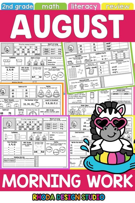 Share the Learning   Starting the day on the right foot can set the tone for a child’s entire day, especially in the classroom. Morning bell work worksheets for 2nd grade students are a fantastic way to ensure they engage their brains early and get a head start on their lessons. These worksheets are easy to prep... Morning Work For 2nd Grade, Morning Worksheets, Morning Work 2nd Grade, Worksheets For 2nd Grade, Free Worksheets For Kids, Bell Work, Addition Facts, 2nd Grade Worksheets, Positive Learning